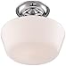 Regency Hill Floating Rustic Farmhouse Ceiling Light Semi Flush-Mount Fixture 12