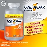 One A Day Women's 50+ Advantage Multivitamins, LIMITED Larger Size of 220 Count TOTAL