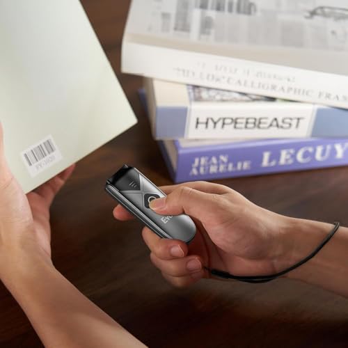 Eyoyo Mini 2D Wireless Barcode Scanner with Portable Scan Sensor 1D QR Code Scanner, Bluetooth/2.4G Wireless Pocket Inventory Reader for Tablet iPhone Android iOS PC