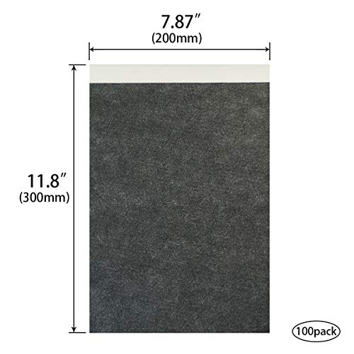 GraceMake Carbon Transfer Paper Black A4 (8.27 x 11.69 inch) Tracing Papers Paper, Canvas and Other Art Surfaces (Black)200Sheets