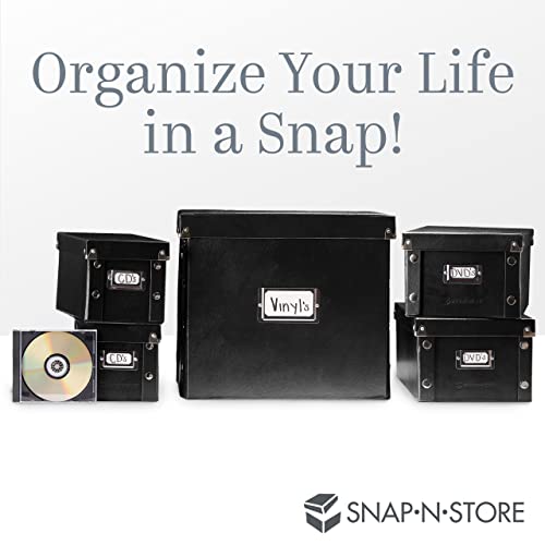 SnapNStore CD Storage Box Pack of 1 Durable 5.1 x 5.1 x 13.2 Inch