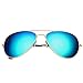 Desen Unisex Adult Aviator Sunglasses (Gold Green)