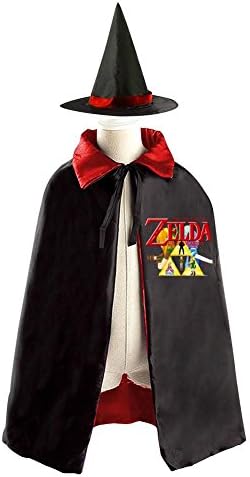 DBT 2017 The Legend of Zelda Logo Childrens' Halloween Costume Wizard Witch Cloak Cape Robe and Hat