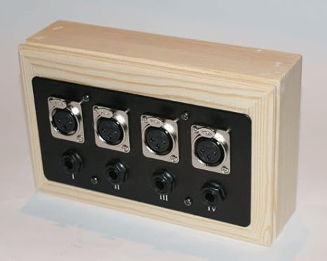 Proleads XLR/Jack caja de pared acabado de madera 8 way: Amazon.es: Instrumentos musicales