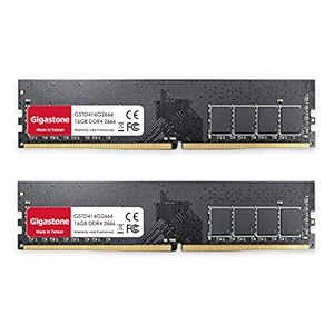 Gigastone 32 GB (16GB x 2) UDIMM DDR4 2666 MHz geupgrade Ram geheugen interne opslag PC4-21300 CL19 1.2V 288 Pin…
