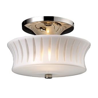 Amazon Com Portfolio 2 Light 11 Chrome Semi Flush Mount Sf0118