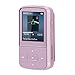 AGPtEK G05S 8GB Clip Bluetooth MP3 Player, Lossless Sound,Supports up to 64GB, Pink