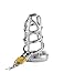 Great Mountain Male Chastity Device Cock Cage metal Chastity Belt Penis Cage Sex Toys with Lock for Man(Silver) (2)