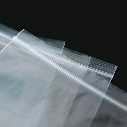 100 Pack 9" x 12" Resealable Poly Ziplock Bags Bulk, Reclosable Plastic Bags for Shipping, 2 Mil
