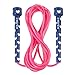 Inventiv Kids Jump Rope, Cute Colorful Designs, 9ft Adjustable Length, Quality PVC, Suitable for Children, Adults, Fitness, or Play (Hearts | Navy/Pink)