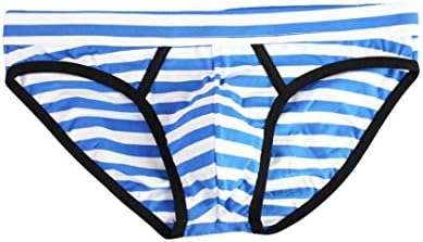 PASATO Men's Stripe Soft Briefs Underpants Knickers Casual Shorts Sexy Underwear