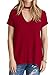 ZESICA Women's Summer Casual Short Sleeve Choker T shirt Tops