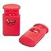 Fms Ravenox Cord Locks for Drawstrings | Crown Cord Lock End | Plastic Spring Stop Toggle Stoppers (6 Pack) (Red)