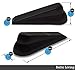 Door Stop | 5 Pack | Flexible Black Rubber Door Stopper Easily Wedges Door Gaps up to 1.2 Inches | Baltic Living® Doorstop