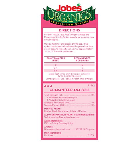 5 Jobes+Organic+Flower+Fertilizer+Spikes