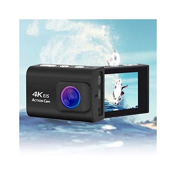 WFDG Ultra HD 4K Sport Action Kamera mit EIS-Funktion Fernbedienung 30M Wasserdichten Unterwasser Video auf Nimm Cam mit… – Bild 3