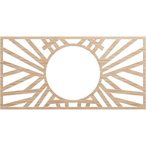 Ekena Millwork 34"W x 17"H x 12 5/8"ID x 1/4"T Hoover Wood Fretwork Pierced Cei…