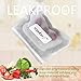 Reusable Gallon Freezer Bags - 5 Packs 1 Gallon Ziplock Leakproof Reusable Gallon Bags EXTRA THICK for Marinate Meats, Fruit, Snack, Vegetable, Sandwich, Cereal, Home Organization