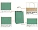 BagDream Kraft Paper Bags 100Pcs 5.25x3x8 Inches Small Paper Gift Bags with Handles Bulk, Paper Shopping Bags, Kraft Bags, Party Bags, Gift Bags (Green)