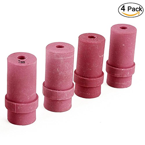 Jewboer 4pcs Ceramic Sandblaster Nozzle Tips,Abrasive Sand Blaster Blasting 7mm Inner Diameter (Pack of 4)