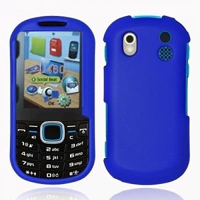 Rubberized Solid Snap-On Hard Case Cover For Samsung Intensity II 2 SCH U460 NEW - Blue