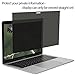 Homy Privacy Screen Protector Kit for MacBook Pro 15 inch Touch Bar 2016-2017-2018-2019 Keyboard Cover Ultra-Thin TPU Skin/Easy On-Off Anti Spy Private Filter for A1707, A1990 Model only
