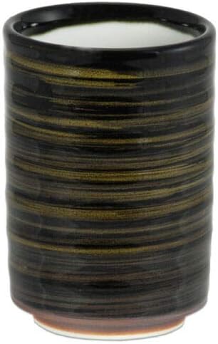 3.75" H Yunomi Spruce Brown - Japanese Porcelain Sushi Tea Cup