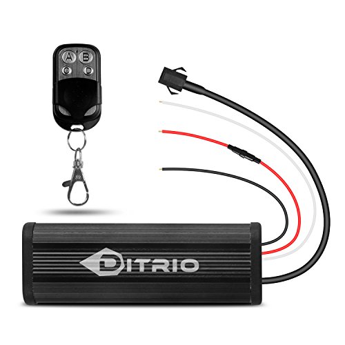 DITRIO Wireless Remote Controller & key fob chain Remote for 12V DC Motorcycle Car led Light - Thumbnail 6