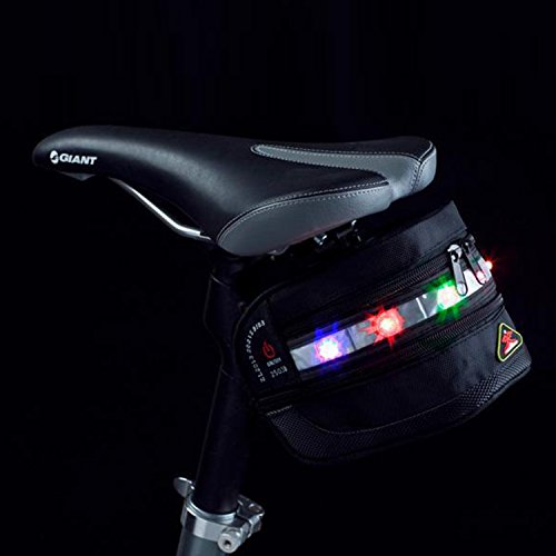 image for 3 Modes LED Bike Saddle Bag/Bike Seat Bag/Seat Packs,ViMall Super Cool