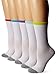 Reebok Women's Athletic Crew Sock 5-Pack, White, 9-11
