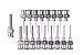 Huaha 18-Pack Metal Dispensing Needle - Stainless Steel Blunt Tip Luer Lock Set