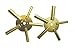 Brass Blessing Vintage Clock Winding Key : (2 Pcs 5 Prong Even/ODD Numbers (5025))