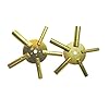 5-Prong-Brass-Clock-Key-for-Winding-Clocks-Odd-and-Even-Numbers-2-Piece-from-Brass-Blessing