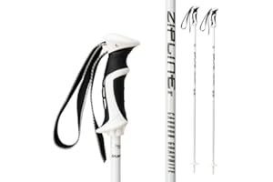 ZIPLINE SKI Zipline Lollipop 14.0 Graphite Carbon Composite Ski Poles – Lightweight, Durable, All-Mountain – Ergonomic Grip, Vibration Dampening, Ideal for Groomers and Freestyle. Choice of Skiers