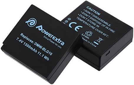 Batteria DSTE Per Panasonic Lumix - 2 Pezzi DMW-BLG10 1500mAh - Foto 4