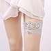 Blue Garter Belts and Garters - Bride's Thigh Garter Wedding Set
