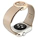 Baseus Apple Watch Band, Modern Slimple Series Genuine Leather Strap Wrist Band with Metal Clasp for Apple Watch - 38mm - Khaki