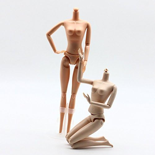 Ouker 2 Pack 1/6 Ball Jointed Doll Female Body DIY With 12 Moveable Jointed Knees