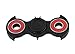 heytech Fidget Spinner Fidget Toy Bat Style EDC High Speed Ceramic Bearing ADHD Toy Autism Toy(Black Red)