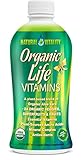 Natural Vitality Organic Life Vitamins, (2 Bottles of 30 Ounce)