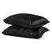 Silky Soft Satin Pillowcase Pair (King, Black)