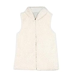 LISTHA Fluffy Hooded Vest Coat Women Sleeveless