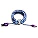 Tera Grand - USB 2.0 A to Micro USB Braided Cable, 6' Purple & Blue - Micro USB/Micro B Charge and Sync Cord for Android Samsung Nokia Nexus Phones and More Not for iPhone & iPad