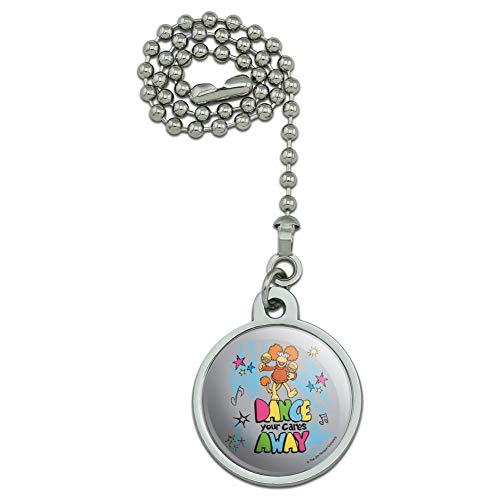 GRAPHICS & MORE Cartoon Dance Your Cares Aware Fraggle Rock Red Ceiling Fan Light Pull Chain