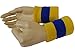 COUVER Terry Cloth 2 Colored Stripes Sport Sweat Wristbands (1 Pair)
