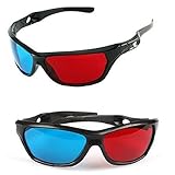 Red-blue / Cyan Anaglyph Simple Style 3d Glasses 3d Movie Game-extra Upgrade Style (2Pcs With Different Style)