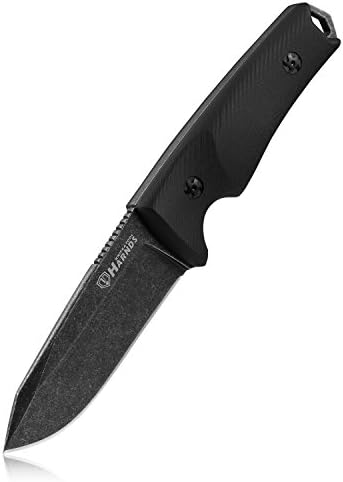Harnds Hunting Knife Full Tang 9" Overall Fixed Blade Military-Grade Tactical Gear with Sheath