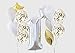 Treasures Gifted Silver & Gold Confetti Balloons - Clear Confetti Balloons - 12