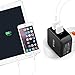 TROND G2U 4.8A 24W Dual USB Travel Wall Charger with Smart Charging and Foldable Plug, for Apple iPhone iPad, HTC Nexus Moto Blackberry, Bluetooth Speaker Headset & Power Bank (Black)