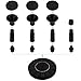 Solar Fountain Pump, 1.4W Free Standing Water Fountain Pump Kit with 4 Different Spray Pattern Heads for Bird Bath, Fish Tank, Small Pond and Garden
